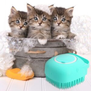 Pet Shampoo Massager Soft Silicone Brushes
